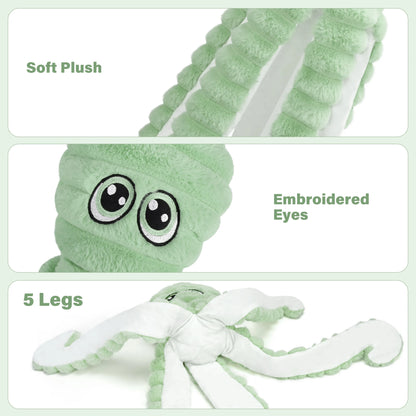Does your dog have problems with grinding teeth?   This squeaky plush octopus may just be the solution you're looking for.  Such a relief for you and your canine friend.  Why not give it a try?