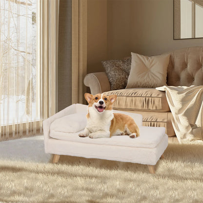 Won't your cat or dog look adorable on this small pet sofa bed?