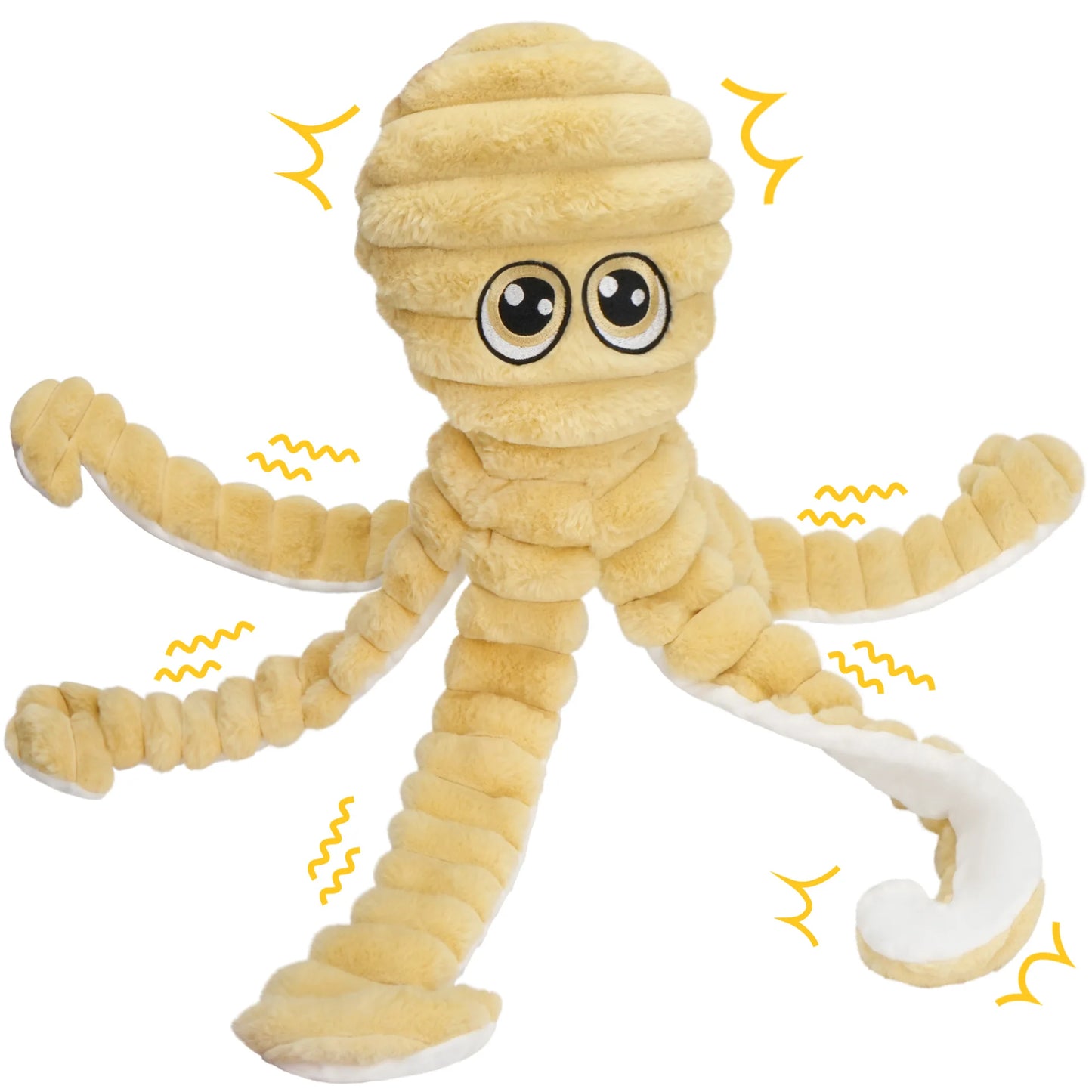 Does your dog have problems with grinding teeth?   This squeaky plush octopus may just be the solution you're looking for.  Such a relief for you and your canine friend.  Why not give it a try?