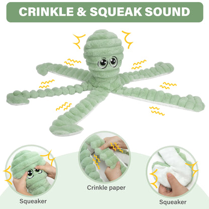 Does your dog have problems with grinding teeth?   This squeaky plush octopus may just be the solution you're looking for.  Such a relief for you and your canine friend.  Why not give it a try?