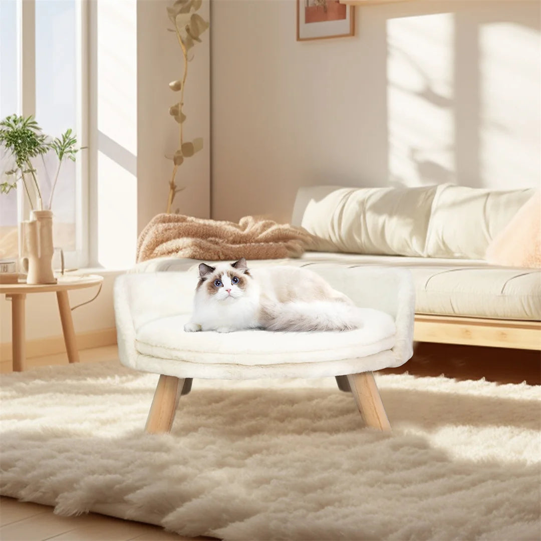 Luxuriously soft, warm, and plush nesting bed for small dogs or cats.  The removable waterproof cushion is washable for those oopsy inevitable episodes.