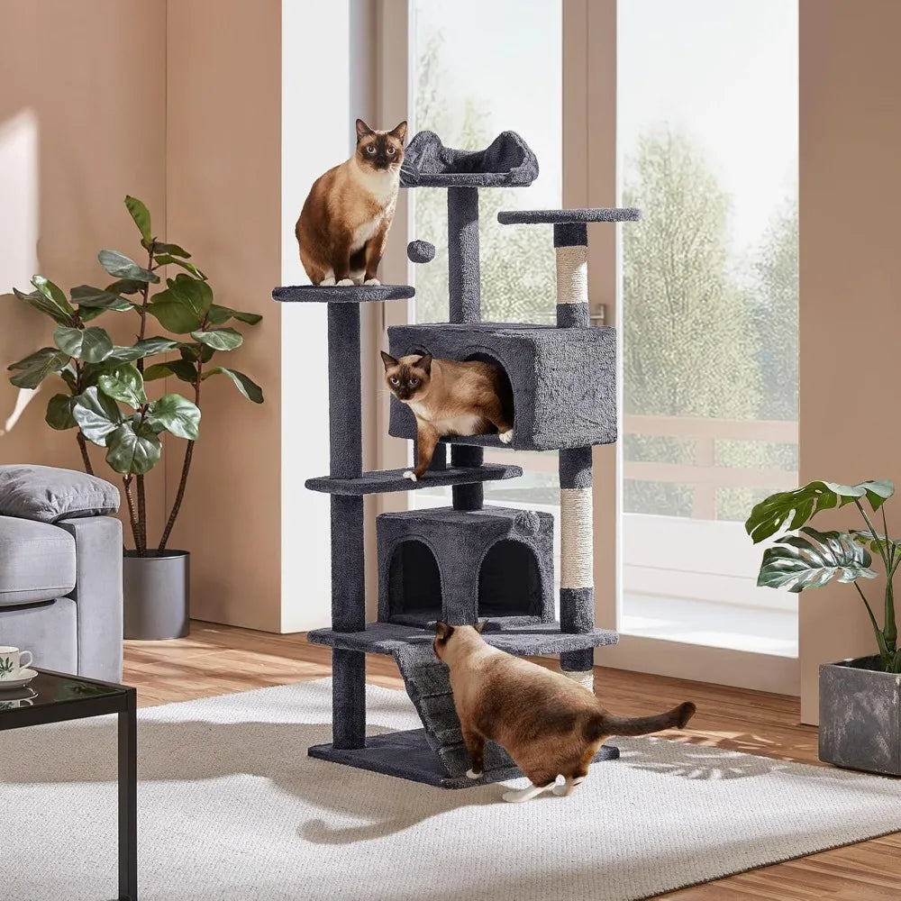 Multi-Level Cat Tower for Indoor Cats