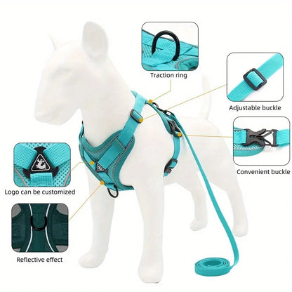 Pet Harness Vest and Leash Set