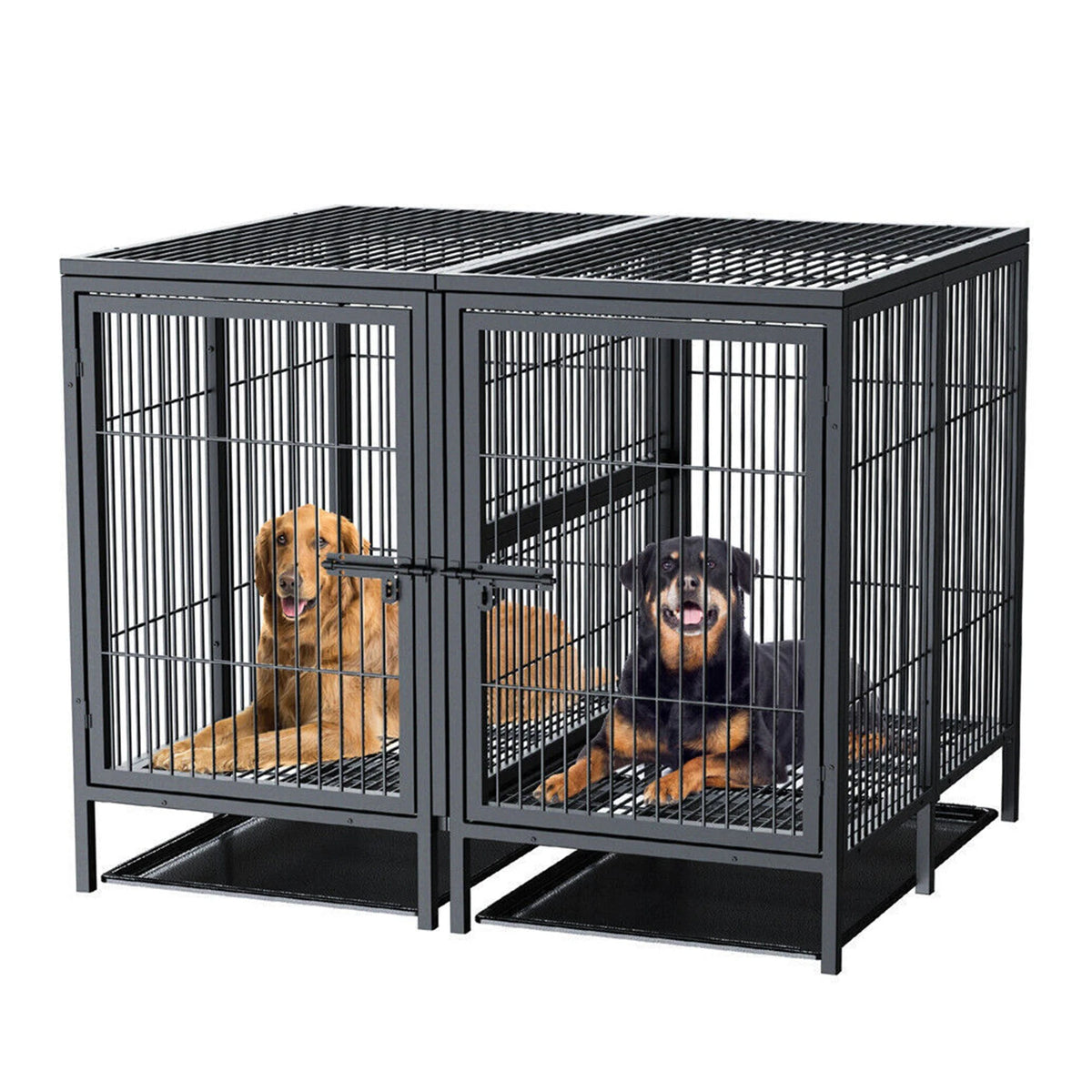 Isn't it good to know there's a safe place for your pet when you have to be away?  This large heavy Duty pen will help give you peace of mind knowing the comfort and safety surrounding your companion.