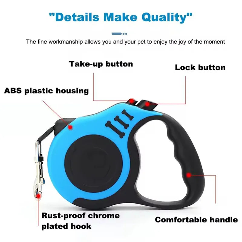Retractable Small to Medium Dog Leash
