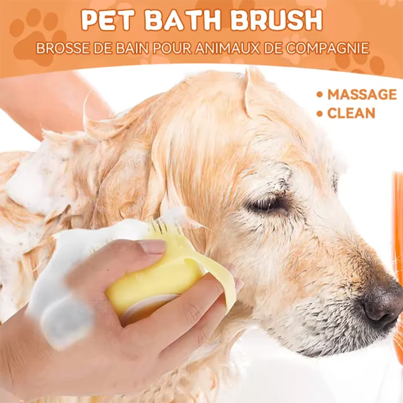 Pet Massaging Bath Brush