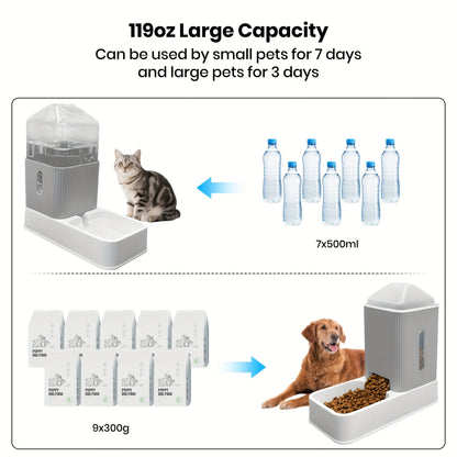 Gravity fed Pet Food /Water Dispensers