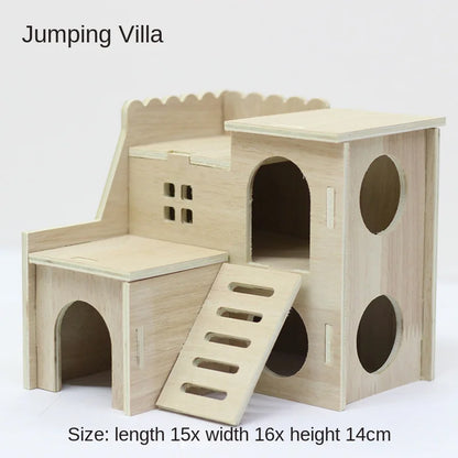 Various Wooden Small Animal Habitats and Accessories
