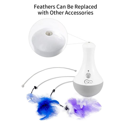 No matter if you call it 'Interactive Cat Toy', 'Funny Feather Kitten Teaser,' or 'Indoor Automatic Feather  Cat Toy'...one word says  it all...FUN!